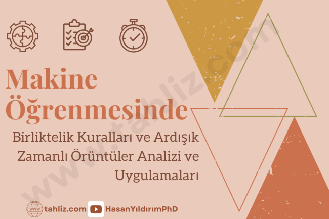 makine öğrenmesinde Birliktelik Kuralları ve Ardışık Zamanlı Örüntüler Analizi ve Uygulamaları makine öğrenmesinde Birliktelik Kuralları ve Ardışık Zamanlı Örüntüler Analizi ve Uygulamaları